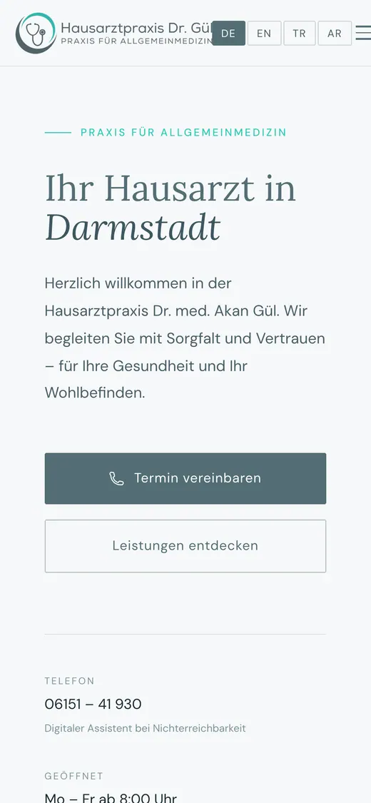 Mobile Ansicht von praxis-guel.de