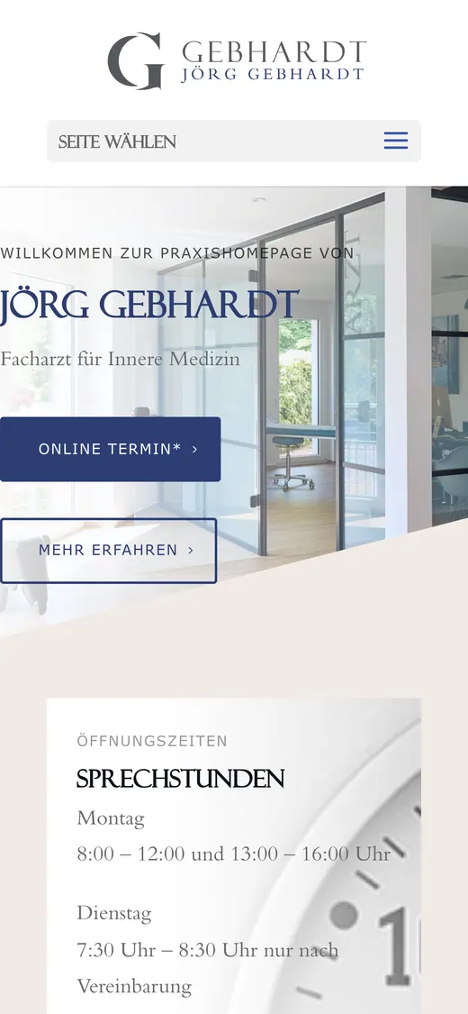 Mobile Ansicht von praxisjörggebhardt.de