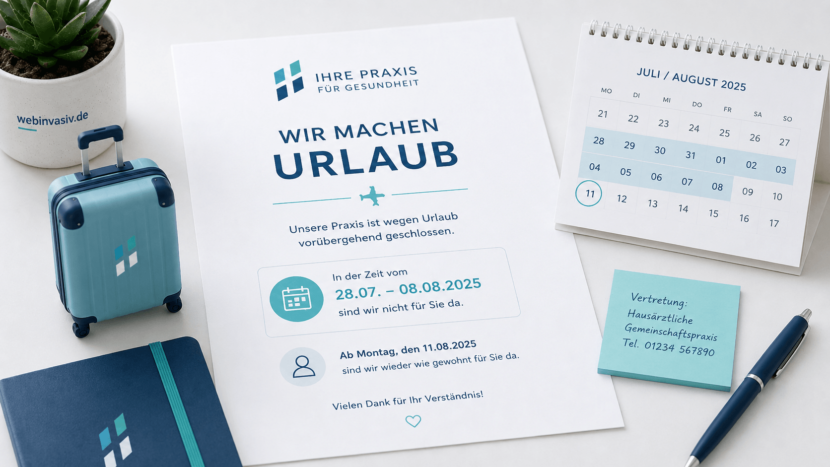 Wir machen Urlaub Vorlage Word – Praxis