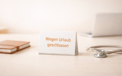 Wegen Urlaub geschlossen Vorlage für Arztpraxen