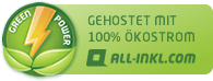 Wir hosten mit 100% Ökostrom