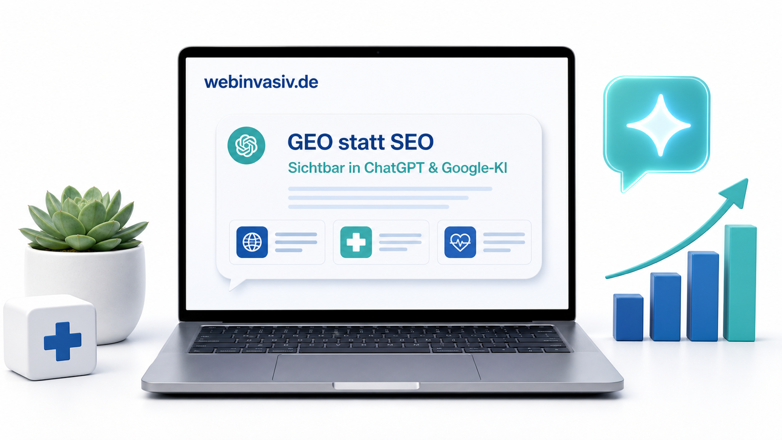GEO statt nur SEO: Wie Praxen 2026 in ChatGPT und Google-KI sichtbar werden