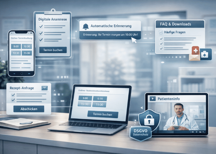 Digitale Gesundheitsdienste und Terminbuchung