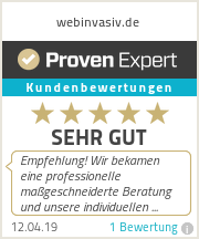 Bewerten Sie webinvasiv.de auf ProvenExpert